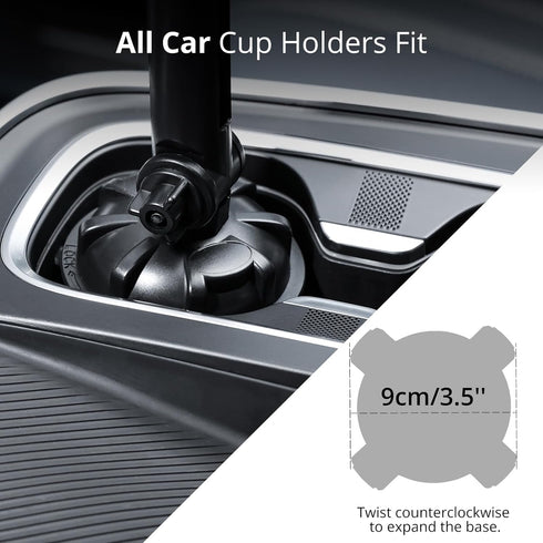 Radioddity RH1 Cup Holder Radio Mount, Adjustable Length and Height for Handheld Radio
