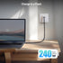 Cable Matters USB4 Cable 2.6 ft, 40Gbps, 8K Video, 240W Charging, PD 3.1, Thunderbolt 4, Compatible with iPhone 15 Pro