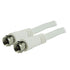 GE RG6 Coaxial Cable, 6 ft, White - F-Type Connectors, Low Loss Coax for TV Antenna, DVR, Home Theater
