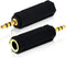 Mobi Lock 3.5mm Plug to 6.35mm Socket Adapter (Pack of 2), Connects 3.5mm Devices to 6.35mm Amplifiers & Speakers