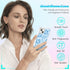 Blue Hibiscus Phone Case for iPhone 13 6.1 Inch, Shockproof TPU Clear Cute Blue Flower Design