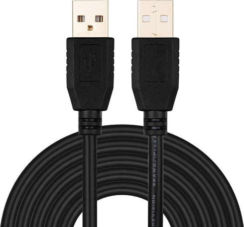 Tan QY USB A to A Male Cable 40Ft, Double End USB