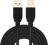 Tan QY USB A to A Male Cable 40Ft, Double End USB
