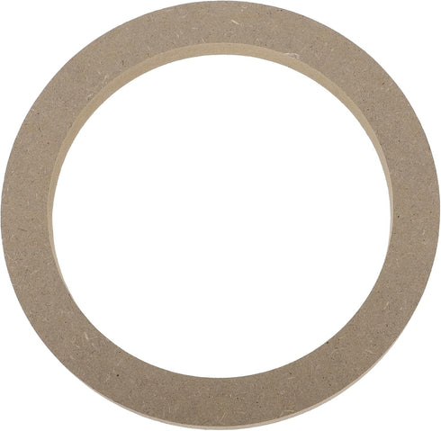uxcell 8 Pcs Universal 6.5 Inch Speaker Subwoofer Mounting Spacer Rings, Solid Wood, Beige
