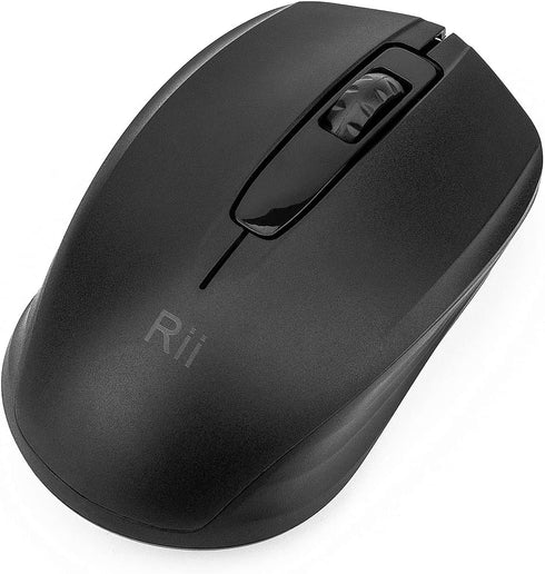 Rii Wireless Mouse, 2.4G Portable Computer Mice for PC, Laptop, Windows, Office with Wireless USB Dongle (Black)