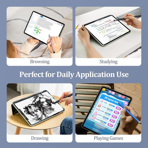 Stylus Pens for Touch Screens, 2-in-1 Magnetic Stylus Pen, High Precision for iPad, iPhone, Samsung Tablets