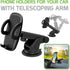 Cellet Telescoping Arm Car Phone Holder - Adjustable Dashboard & Windshield Mount for Smartphones
