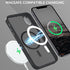 Telaso for iPhone XR Case, iPhone XR Phone Case Compatible with Magsafe Wireless Charging Translucent Matte Back Shockproof Anti-Scratch Anti-Yellow Full Body Protective Magnetic iPhone XR Case, Black