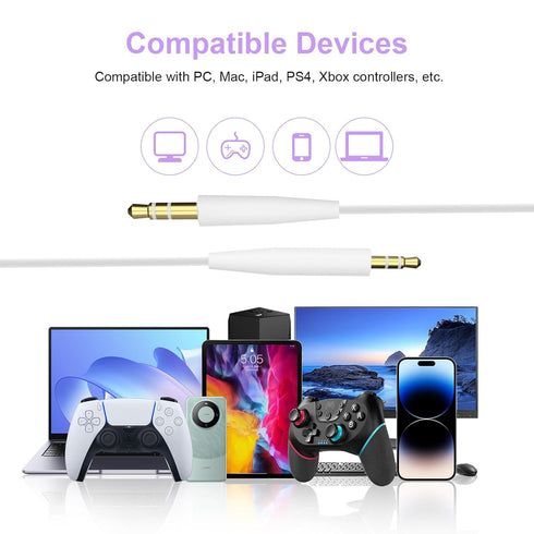 Replacement QC45 Audio Cable 3.5mm to 2.5mm Cord Compatible with Bose 700 QuietComfort 45 QC35 II QC35 QC25 OE2i