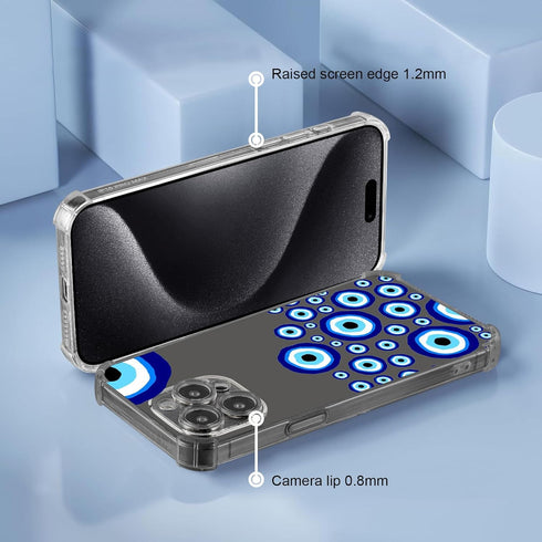 Roemary Eyes Case for iPhone 11, Blue Eyes Design with Screen Protector, Soft TPU Protective Case