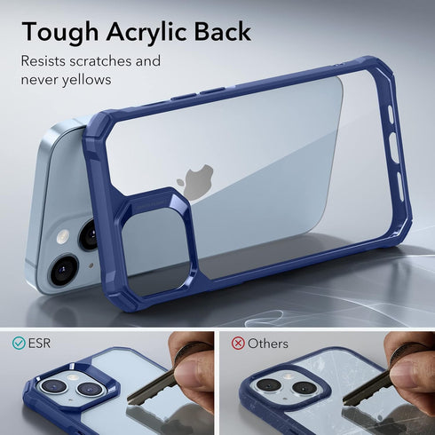 ESR Clear Case for iPhone 13/14 - Shockproof Corners, Military-Grade Protection, Yellowing-Resistant Acrylic, Clear