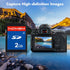INDMEM 2 Pack SD Card, 2GB Class 4 Flash Memory Card, 2G SLC Standard Secure Digital Cards