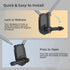 KINGJOY 13/12, 5/4 360 Action Camera Neck Mount, Flexible Silicone POV Neck Holder with Anti-Shake Chest Strap, Quick