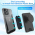 Adhesive Base for Pops Wallet, 2pcs Detachable Sticky Back Replacement Compatible with Socket Wallet Plus, Black