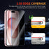 Privacy Screen Protector for iPhone 15/iPhone 15 Pro 6.1 Inch, 3 Pack, Tempered Glass Film Anti-spy