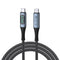 240W USB C to USB C Fast Charging Cable with LED Display 1m/3.3ft, PD 3.1, USB 4 for MacBook/iPad/Samsung