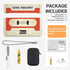 Valkit Airpods Pro 2nd/1st Generation Case with Cleaner Kit, Shockproof Cassette Tape Recorder Design Cover for Airpods