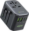 EPICKA Pulse 45W International Power Adapter, Universal Travel Adapter with PD Fast Charging,