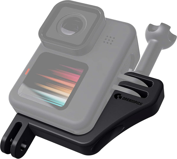 Black Vertical Mount for GoPro Hero 4/5/6/7/8/9, DJI Osmo Action, Compatible with iPhone