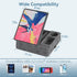 AEWOTING Tablet Pillow Stand for Lap, Bed and Desk, Foldable Soft iPad Holder with Snack Bowl