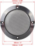X AUTOHAUX 4pcs 4 Inch Metal Glossy Audio Speaker Cover Mesh Subwoofer Grill Horn Guard Decorative Circle Grille Protector Black for Car