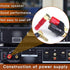 4MM Copper 2-Way Banana Plug Jack Socket Binding Post, 6Pcs Gold Plated Insulated Terminals for Speaker