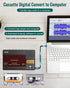Cassette Cassette MP3 Cassette/Computer/SD 16GB SEMIER Small Tape Player, USB C or SD Card Audio to Digital Converter