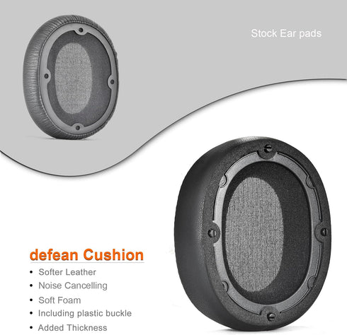 SE7 Earpads Replacement Cover for COWIN SE7/SE7 PRO Headphones, High-Density Noise Cancelling Foam, Softer Leather