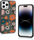 Vintage Pumpkins Head Flower iPhone 14 Pro Max Case - TPU Shockproof, Spooky Halloween Spider Web Cover for All!