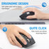 INFINMIND 4-Level Wireless Side Scroll Mouse with Multi-Device, Ergonomic Computer Mice with Smart Flying Scroll, Quiet
