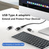 GELRHONR USB to USB Adapter, USB 2.0 Type A Male to Female Extender Connector, 3PCS for Printer, Keyboard, Mouse