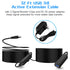 RSHTECH USB 3.0 Active Extension Cable 32 Feet with 5V 2A Power Adapter, Male to Female Cord with Signal Booster