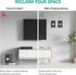 WALI 55 Lbs, (SWM302), 1 Speaker Wall Mount, Heavy Duty Bookshelf Speaker Floating Wall Shelves, Surround Sound