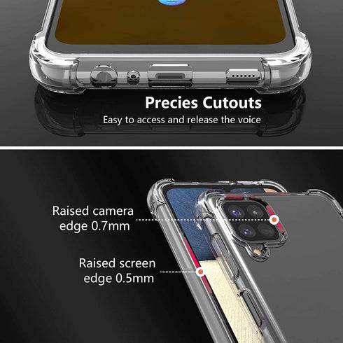 Hard PC Bumper Shockproof Clear Soft Slim Case for Samsung Galaxy A12 6.5inch, Retro Game Design