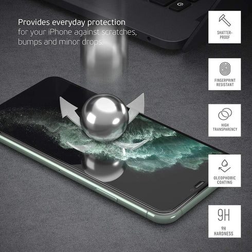 Deppa Premium Screen Protector for iPhone SE 2022, SE 2020, 7, 8, Tempered Glass 3D Full Coverage, 2 Pack