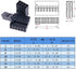 Glarks 700Pcs Connector Assortment Kit - 2.54mm Plug Housing & Male/Female Pin with 10 Wire Rainbow IDC Cable