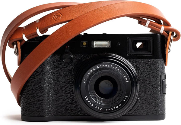Evergreen Genuine Leather Slim Minimalist Neck Shoulder Camera Strap