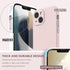 SURPHY Compatible with iPhone 13 Mini Case with Screen Protector, Liquid Silicone Phone Case 5.4 inch, Chalk Pink