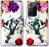 Case for Samsung Galaxy Note 20 Ultra 5G, Hummingbird in Flowers Leather Flip Wallet Cover with Card Slot