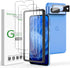 amFilm 3+1 Pack Tempered Glass Screen Protector for Google Pixel 8A, Bubble Free, Anti-Scratch, Case Friendly, Easy