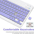 Ultra-Slim Bluetooth Rechargeable Keyboard for Amazon Fire HD 8 (2020) and All Bluetooth Enabled Tablets - Violet Purple