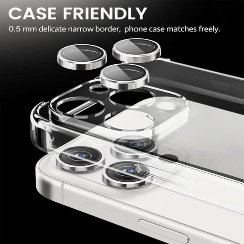 9H for Pro/Pro Max Camera Lens Protector, Hardness Tempered Glass Camera Screen Protector, Strong Adsorption Individual