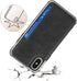 Cavor for iPhone X Wallet Case, Card Holder for Women Men, Shockproof Leather Case with Credit Card Holders, Black