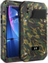 Beasyjoy Metal Case for iPhone XR - Heavy Duty Full Body Protective Waterproof Shockproof Camo