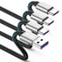 CyvenSmart 10ft USB C Type Charging Cable 3-Pack, Fast Charge for Samsung Galaxy S10 S9 S8 Plus (3A)