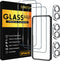 SIBEITU 3 Pack Screen Protector for iPhone 17 with 3 Pack Camera
