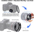 72mm Metal Lens Hood, Compatible with All Brands Lenses with 72mm Filter Thread + 72mm Lens Cap