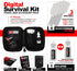 Photographic Solutions Digital Survival Kit - Type-1 (20mm) Sensor Swab, PEC-PAD Photo Wipes, E-Wipe Packet, Eclipse