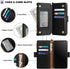 Antsturdy 15 15 6.1",(Black) Compatible with iPhone Wallet Case Card HolderRFID Blocking PU Leather Phone Case Women