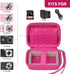 AbergBest Carrying & Protective Case for Digital Camera, Compatible with Kodak Pixpro/Canon PowerShot - Rose Red